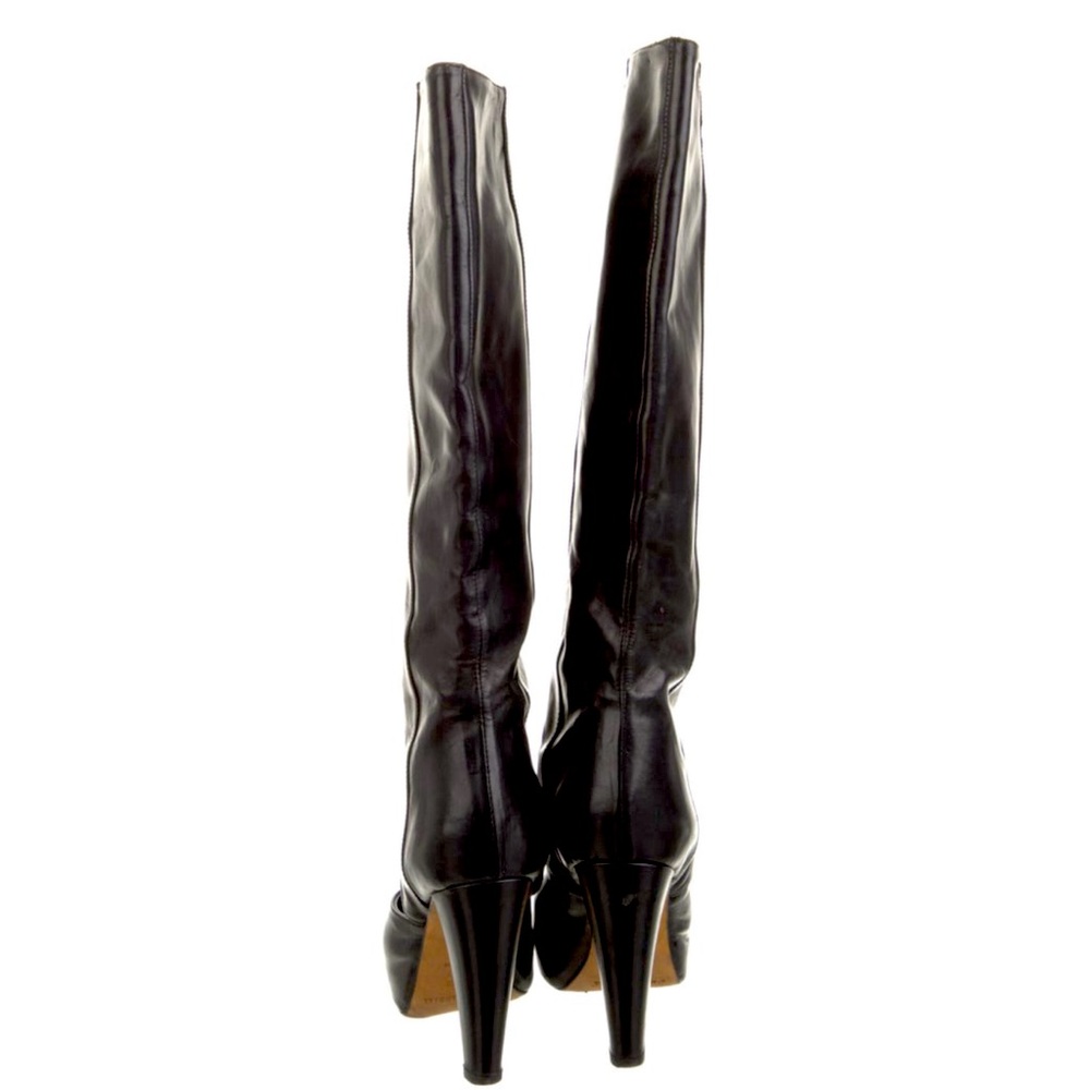 Loeffler Randall Black Leather Knee-High Boots sz 6 - Picture 4 of 5